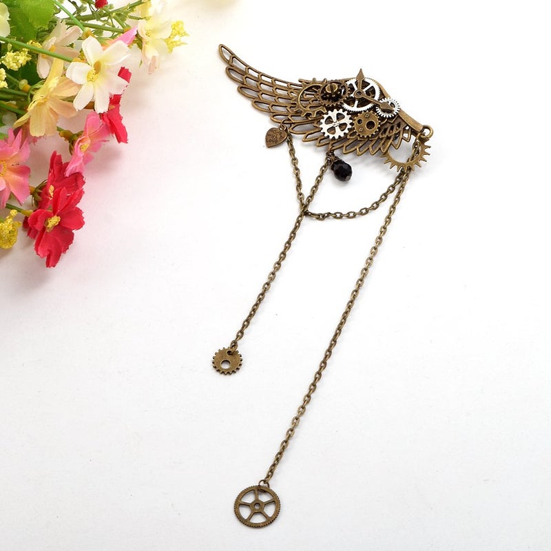 BLESSUME 1pc Vintage Steampunk Hair Clip Unisex Punk Gothic Headwear One Size - Image 5